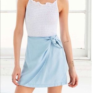 Urban Outfitters Blue wrap skirt